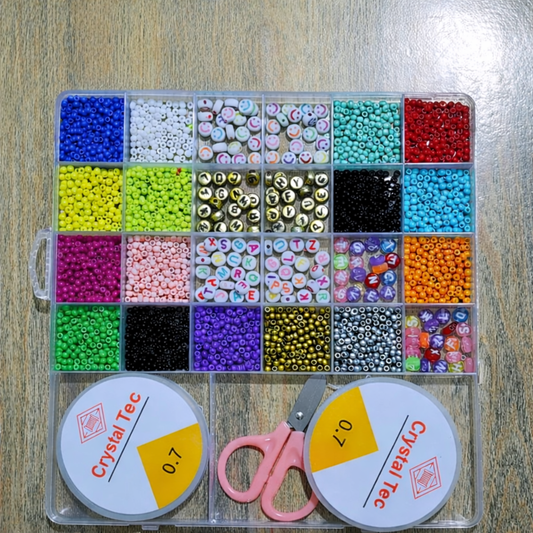 Multi-Color DIY Bracelet & Necklace Making Beads Set